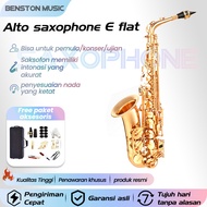 Benston Music- Instrumen Saxophone Alto Saxophone E Flat Saxophone untuk Pemula Alat Musik Tiup Saxo