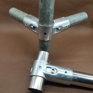 32mm Round Pipe Connector Galvanized Pipe Stainless Steel Pipe Joint Greenhouse Fixed Buckle Welding