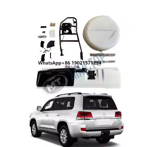 Maictop Car Accessories Sports Rear Tire Carrier Holder Spare Tyre Cover Assembly for Land Cruiser L