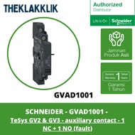 SCHNEIDER - GVAD1001 - Teys GV2 & GV3 - auxiliary contact - 1 NC + 1 NO (fault)