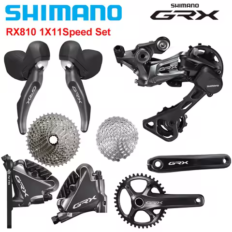 SHIMANO GRX RX810 1x11V Groupset ST-RX810 BR-RX810 Rear Derailleur RD-RX812 Crankset FC-RX810 CS-M80