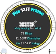Replacement Trampoline Mat 13ft 72 Rings 138.8" Diam Fits 5.3"-5.7" Spring，Trampoline Mat Fit 13ft F