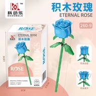 Building block flower pots and rose series building block toy gifts