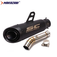 สำหรับ HONDA CBR500R CB500X CB500F 2012-2021ระบบไอเสียมอเตอร์ไซค์สัมผัสกลางข้อต่อท่อกับท่อไอเสีย CBR