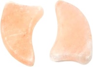 LHYILSWQ 2Pcs Dolphin Shape Himalayan Salt Hot Massage Stones Spa Massagers Rocks for Women&amp;Men Pink