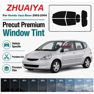 Premium Precut Nano Ceramic Tint For Honda Jazz Base 2002-2004 2Mil UV99% IR99% 5-Year Warranty