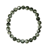 【正佳珠寶】綠龍晶 高品銀絲絨綠 7.4-7.8mm 綠龍晶手珠