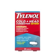 Tylenol Cold + Head Congestion Severe Medicine Caplets for Fever, Pain, and Congestion, Acetaminophe