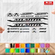 Cutting Sicker Sepeda Atlantis Stiker Sepeda MTB Atlantis