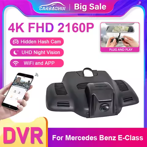 4K Plug and play Car DVR Video Recorder Dash Cam Camera For Mercedes-Benz E Class E200 E300 E320 E32
