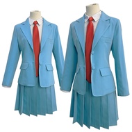§≈ HOLOUN Skip And Loafer Anime Iwakura Mitsumi Cosplay Costume School Uniform Blue Suit Shirt JK