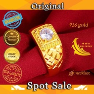 GD4 916 Gold Gold Gold Zircon Men's Gold Ring