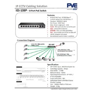 PVE IES-108P 8 Port PoE Switch with 2 Uplink