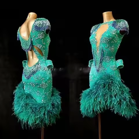 NEW Latin Dance Art Grade Examination Professional Dresses Adult Children Customize Chacha Samba Rum