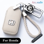 【Ax·safe】Honda key chain Fit Freed Vezel Stream Shuttle BR-V CR-V HR-V Civic City leather key cover Spot goods