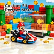 Model Display Case for Lego 72037 Mario Kart Mario and Standard Kart Custom Size Model Showcase