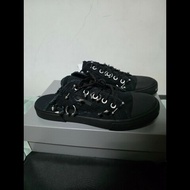 [二手]Balenciaga 巴黎世家 鉚釘穿環 帆布懶人鞋