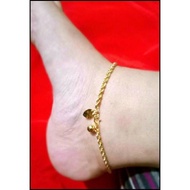 FREE COP 916 Anklet Gelang Kaki Pintal Emas Korea Bangkok