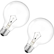 （2 Pack G25 Globe Light Bulbs – 40W Incandescent Light Bulb, G25 Double Life Globe Bulb,2700K Soft W