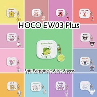 For HOCO EW03 Plus Case Transparent cartoon Soft Silicone Earphone Case Casing Cover