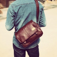 Men Messenger Bag Leather Crossbody Bag shoulder bag for men
