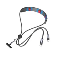 MeeGoo 100W 5A Fast Charging Cable Multifunctional Massage Tpye C Data Cable 3 Levels 1.4M