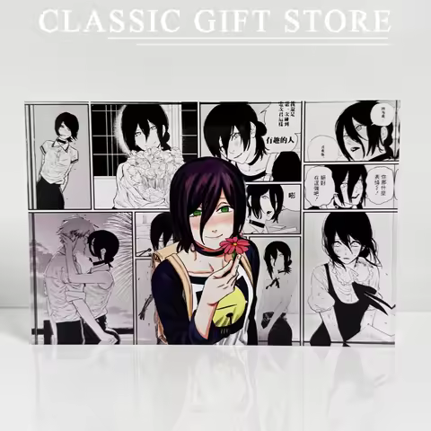 Anime Chainsaw Man Reze Denji Diy Acrylic Brick Animation Anime Surrounding Goods Christmas Birthday