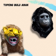 Monkey Mask Tiger Fleece Thick Fleece Party Costume Kids Character Toy prank halloween Party Costume