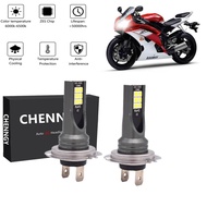 New ชุดหลอดไฟหน้า LED 6000K H7 สีขาว สําหรับ Yamaha YZF R6 2003-2014 YZF R6S 2006-2009 2 ชิ้น