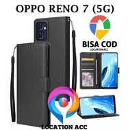 Oppo RENO 7 (5G) FLIP LEATHER CASE PREMIUM-FLIP WALLET LEATHER CASE For OPPO RENO 7 (5G) - WALLET CASE-FLIP COVER LEATHER-Book COVER