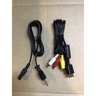 Ps2 av cable / rca cable + ps1 ps2 ps3 electrical cable, 1 set package