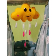 Triangular iron baby swing, baby swing hanging toy, chair cushion