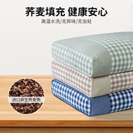 S-6💝46P2Buckwheat Pillow Single Female Dormitory Buckwheat Husk Pillow Core Adult Men Hard Pillow Cervical Support Impro