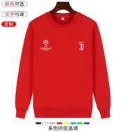 เสื้อสเวตเตอร์คอตั้งแขนยาวสไตล์ยูฟ่า 7 ของ C Ronaldo ของ Juventus เสื้อฟุตบอล ฤดูใบไม้ร่วง/ฤดูหนาว เ