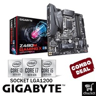 GIGABYTE Z490M GAMING X INTEL Z490 LGA1200 MOTHERBOARD + INTEL 10TH GEN CPU COMBO PROMO