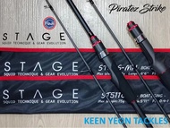 PIRATEZ STRIKE STAGE BOAT EGING SPINNING/ BAITCASTING FISHING ROD