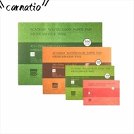 CARNATIOGV Watercolor Paper Block, 20 Sheets 300g Watercolor Sketchbook, Art Paper 100% Cotton 32K 1