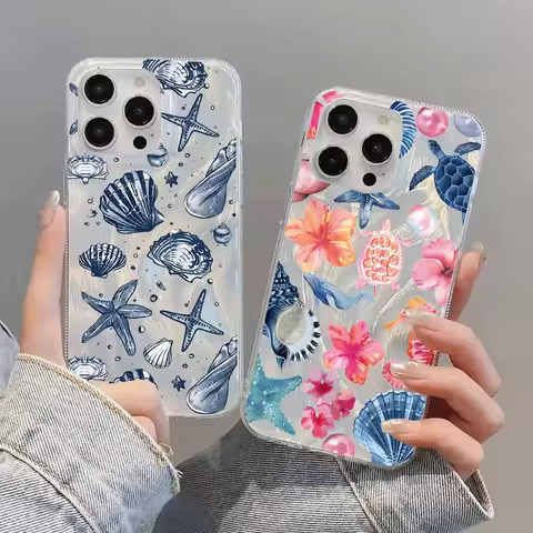 Summer Ocean Seashell Starfish Pattern Casing For Huawei Honor 600 400 Lite 200 Pro X9B X9A X9 X8B X