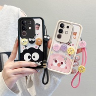 Casing Vivo Y29 4G Casing Vivo T4X 5G Casing Compatible with Labubu Capybara Pattern Cute Soft Phone