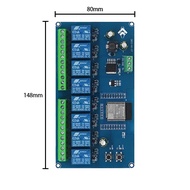 【Special offer】 ESP32 WiFi Bluetooth BLE 8 Channel relay module ESP32-WROOM development board DC5-30