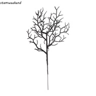 STAMWEEKEND 5pcs Halloween Artificial Dead Branch, Antlers Shape Non-Fading Artificial Plastic Tree 