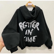 Spr XXL Better In Time Unisex Zipper Hoodie / Women's Men's Sweater Hoodie Jacket / Oversized Jacket