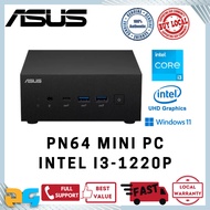 ASUS Barebone PN64 i3-12200P Mini PC RAM M.2 NVMe SSD Windows 11 Intel NUC Bundle