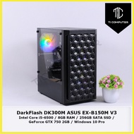 DarkFlash DK300M ASUS EX-B150M V3 Intel Core i5-6500 8GB DDR4 RAM 256GB SATA SSD GTX750 2GB GPU Cust