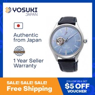 ORIENT ORIENT STAR WORK-AT0203L Automatic Classic Collection CLASSIC SEMI SKELETON JMADE light Blue Navy Leather  Wrist Watch For Men from YOSUKI JAPAN / WORK-AT0203L (  WORK AT0203L WORKAT0203L WORK-A WORK-AT02 WORK-AT020 WORK AT020 WORKAT020 )