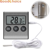 Fridge Thermometer Freezer Fridge LCD Alarm Records Durable Thermometer