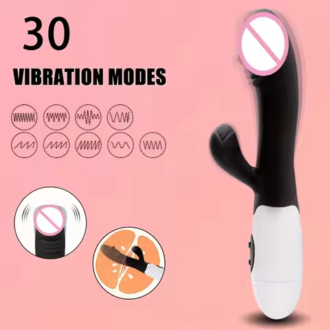 1pc G Spot Rabbit Vibrator 30 Vibration Modes, Waterproof, Perfect for Beginners & Couples - Not Inc
