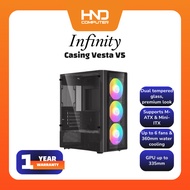 Casing Vesta V5INFINITY With 3 RGB Fans