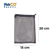 Jaring Kantong Media Filter Import Large Aquarium/Kolam 15x20cm Black - 15x20cm