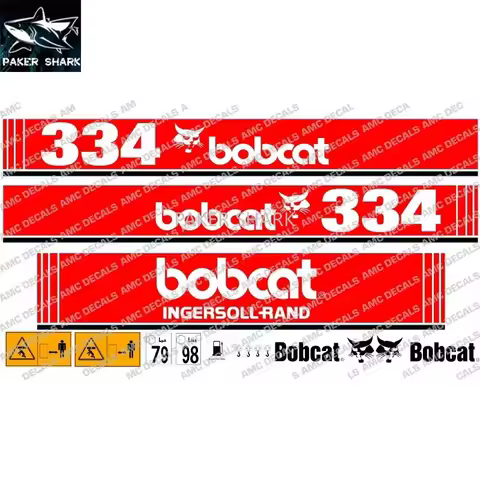 For Bobcat 334 Complete Decal Sticker Set